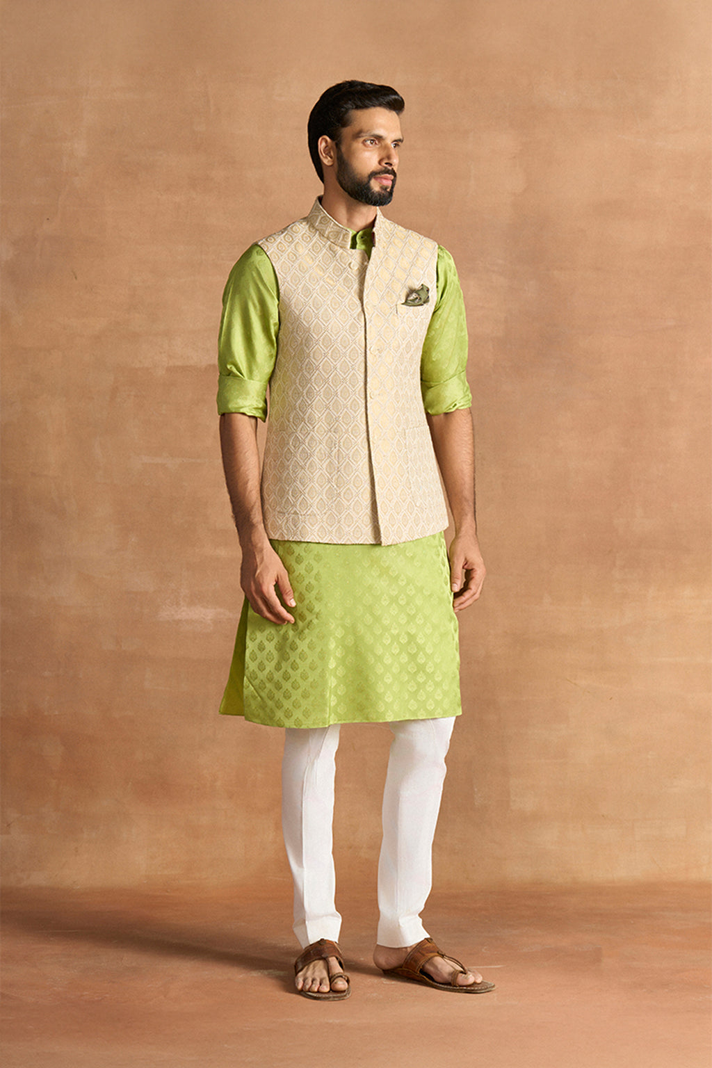 WAISTCOAT OFF WHITE GOLD