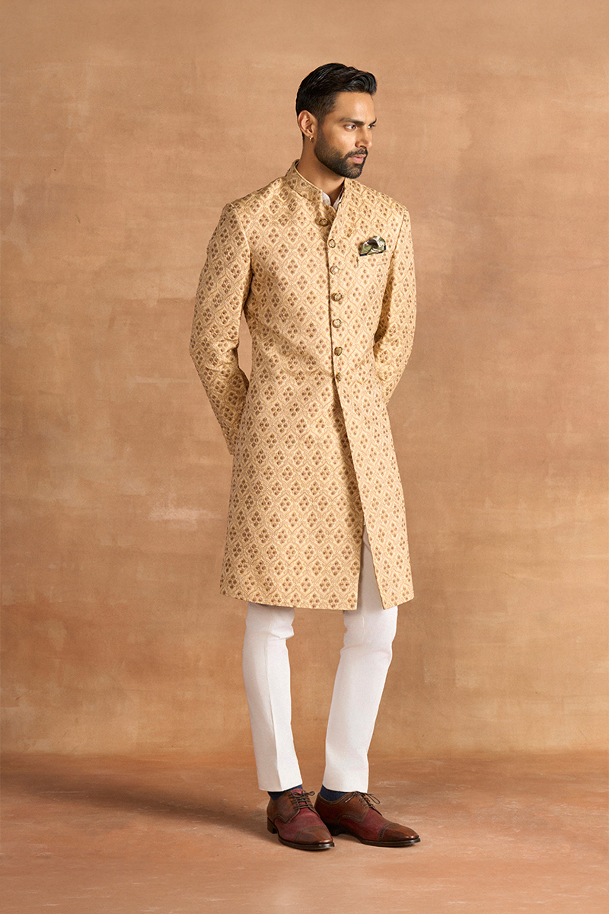 SHERWANI GOLD