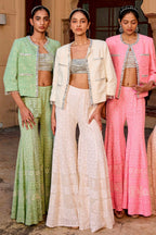 SHARARA BUSTIER JACKET IVORY