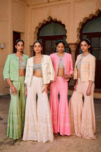 SHARARA BUSTIER JACKET IVORY