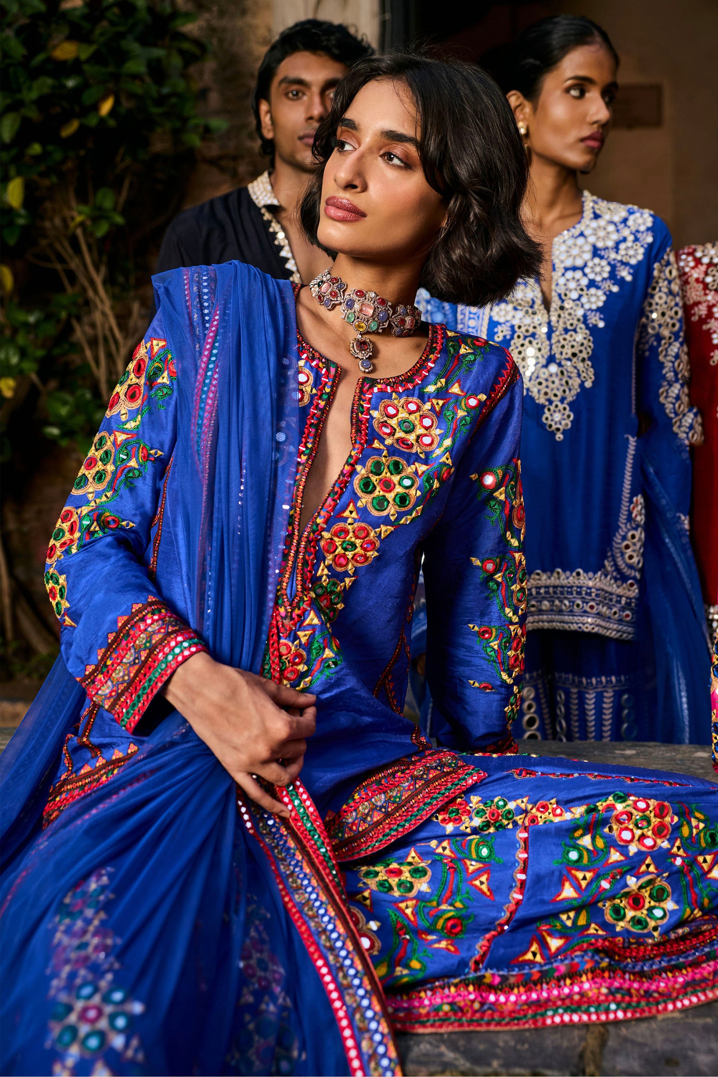 SHARARA KURTA DUPATTA BLUE