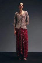 Jacket Skirt Red