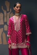 Kurta Pant Dupatta Fuschia