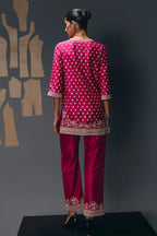 Kurta Pant Dupatta Fuschia