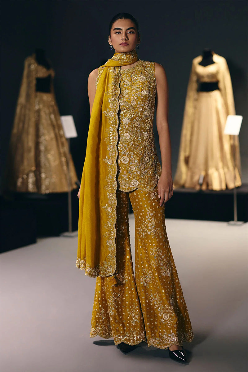 Kurta Pant Dupatta Yellow