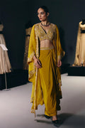 Skirt Blouse Cape Yellow