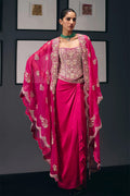 Skirt Corset Cape Fuschia