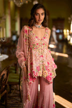 Kurta Gharara Dupatta Pink