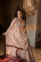 Lehenga Blouse Dupatta Rose Gold