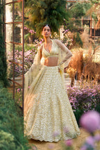 Lehenga Blouse Dupatta Lemon Yellow
