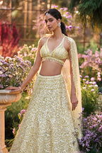 Lehenga Blouse Dupatta Lemon Yellow