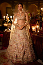 Lehenga Blouse Dupatta Stone-Pearl