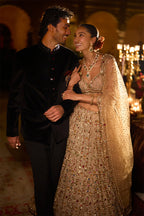Lehenga Blouse Dupatta Stone-Pearl