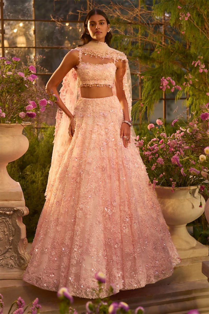 Lehenga Blouse Dupatta Candy Pink