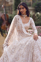 Lehenga Blouse Dupatta Powder-Peach
