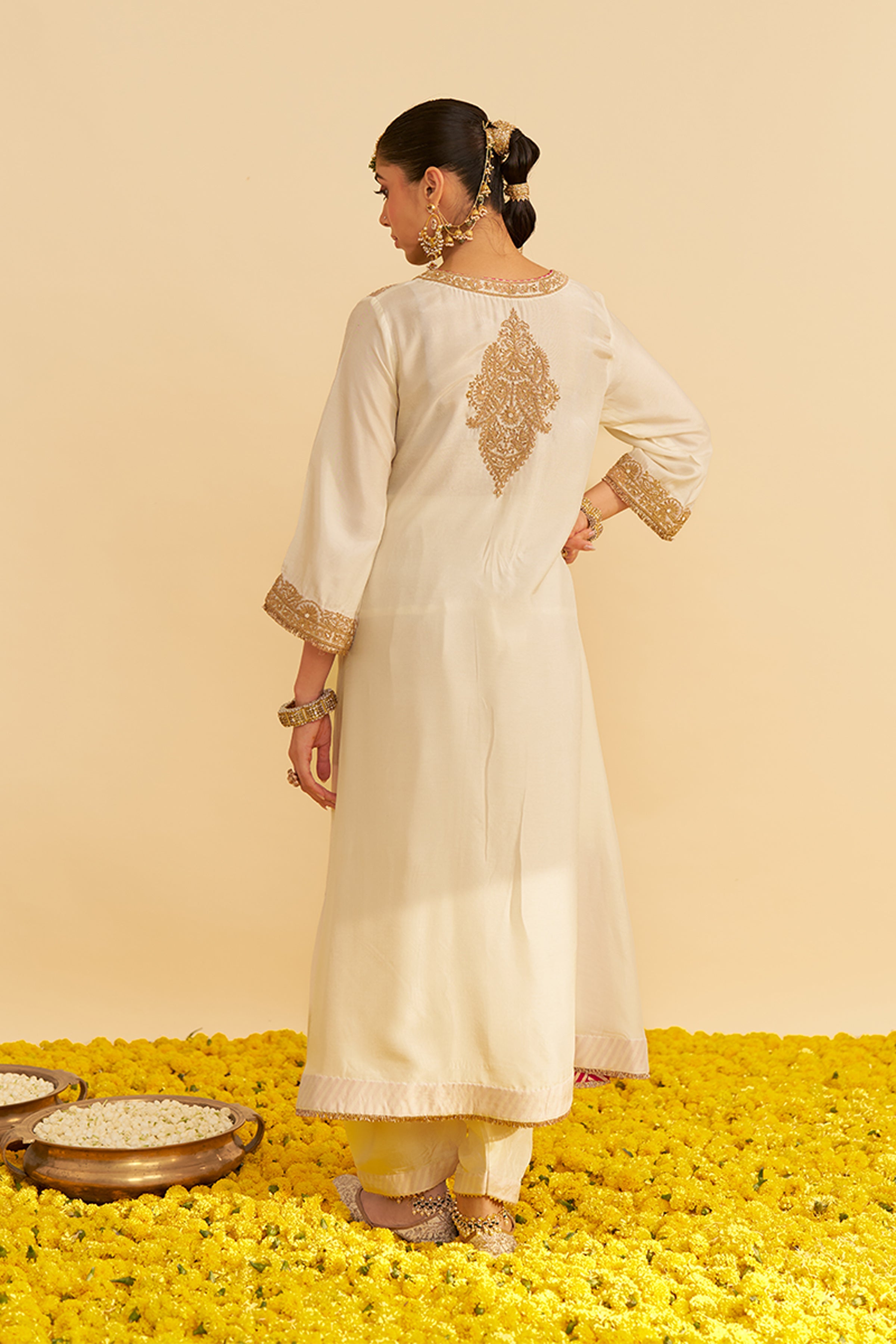 KAFTAN SALWAR IVORY