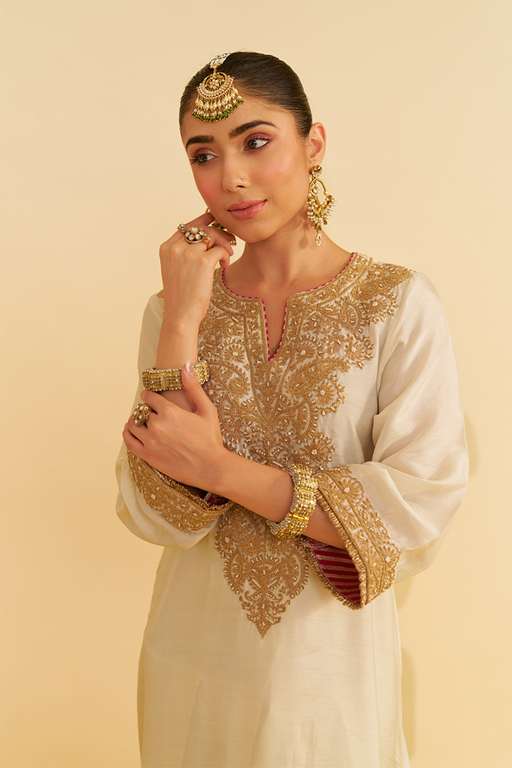 KAFTAN SALWAR IVORY