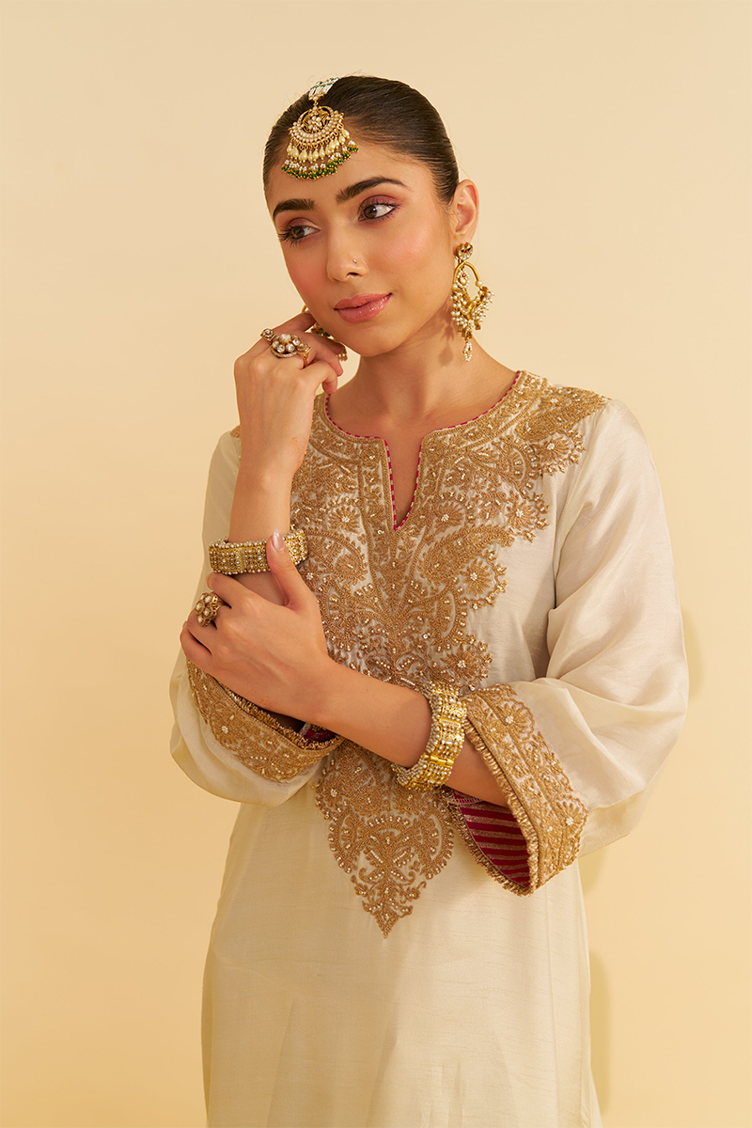 KAFTAN SALWAR IVORY