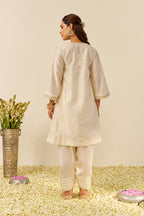 CHAUGA SALWAR DUPATTA BLUSH PINK IVORY