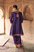 CHAUGA SALWAR DUPATTA PURPLE