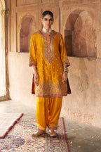 CHAUGA SALWAR DUPATTA MUSTARD