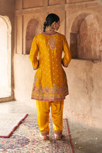 CHAUGA SALWAR DUPATTA MUSTARD