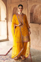 CHAUGA SALWAR DUPATTA MUSTARD
