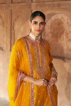 CHAUGA SALWAR DUPATTA MUSTARD
