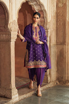 KURTA PANT DUPATTA PURPLE
