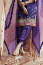 KURTA PANT DUPATTA PURPLE
