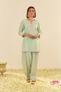 KURTA PANT DUPATTA MINT GREEN