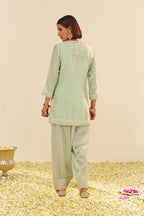 KURTA PANT DUPATTA MINT GREEN
