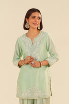 KURTA PANT DUPATTA MINT GREEN