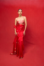 Saree Blouse Fabric Red