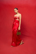 Saree Blouse Fabric Red