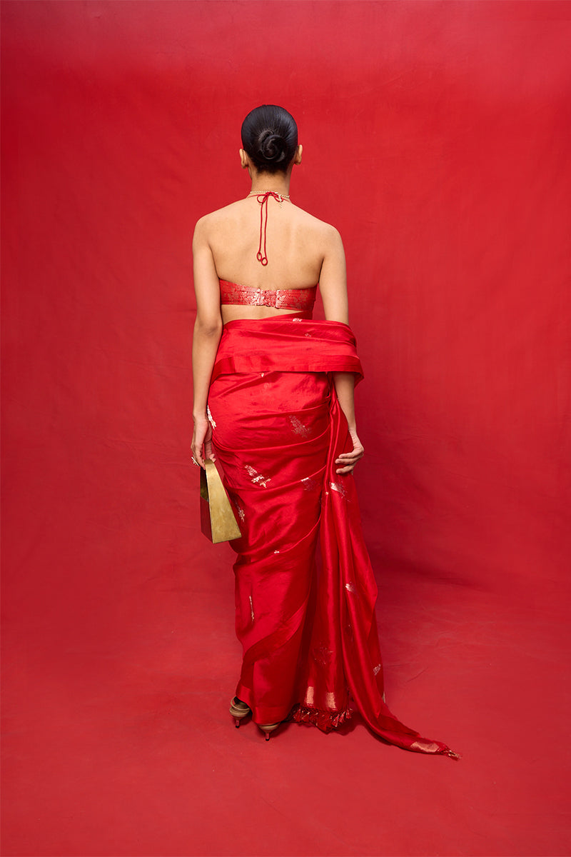 Saree Blouse Fabric Red