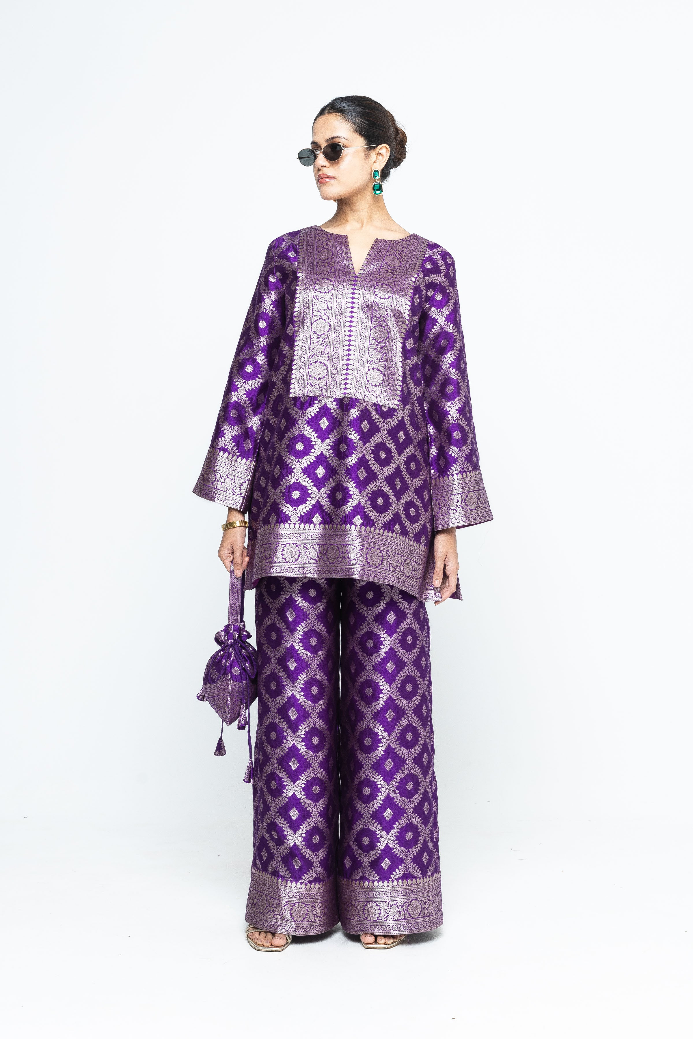 Purple Kurta