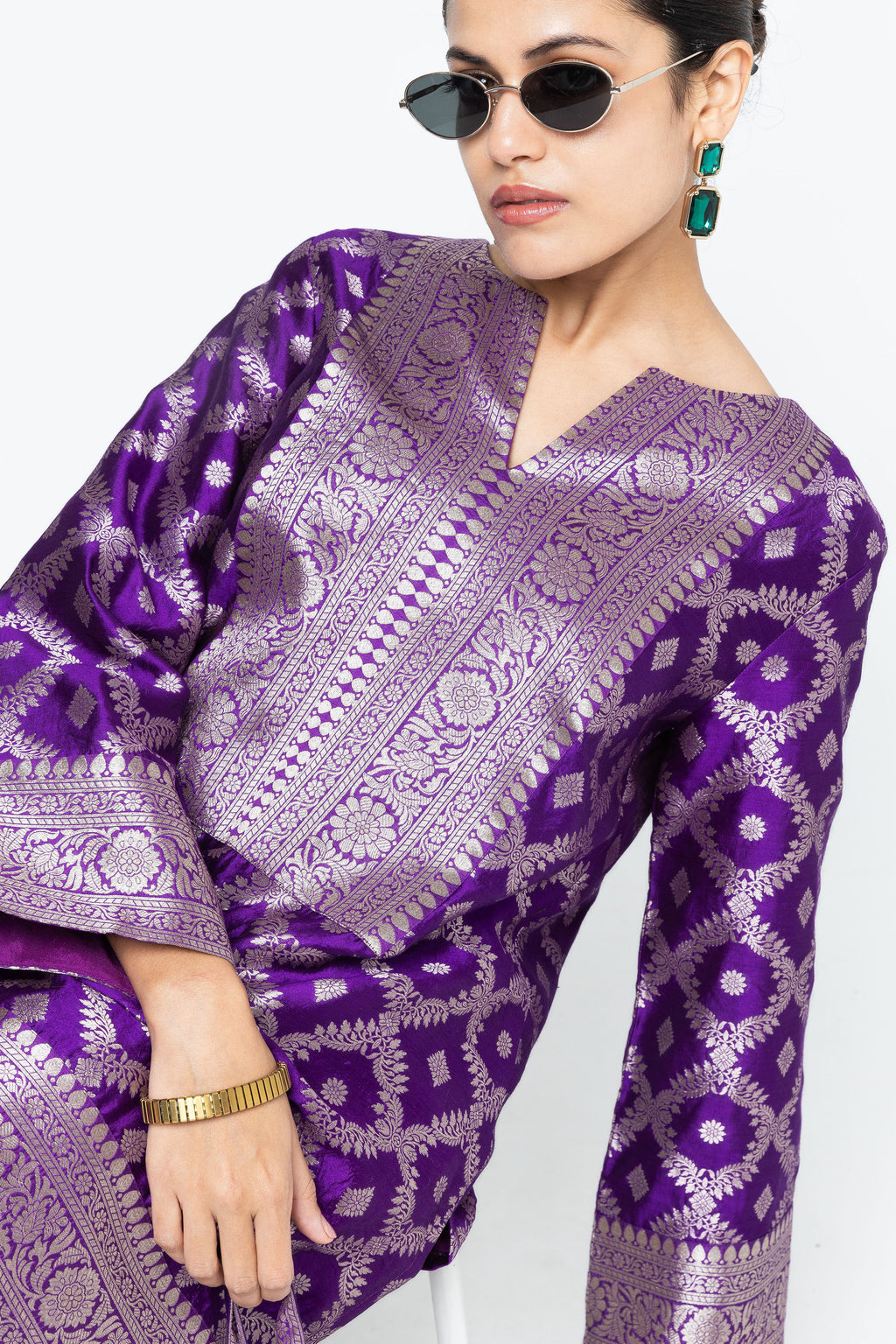 Purple Kurta