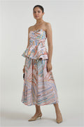 Skirt Peplum Multicolor