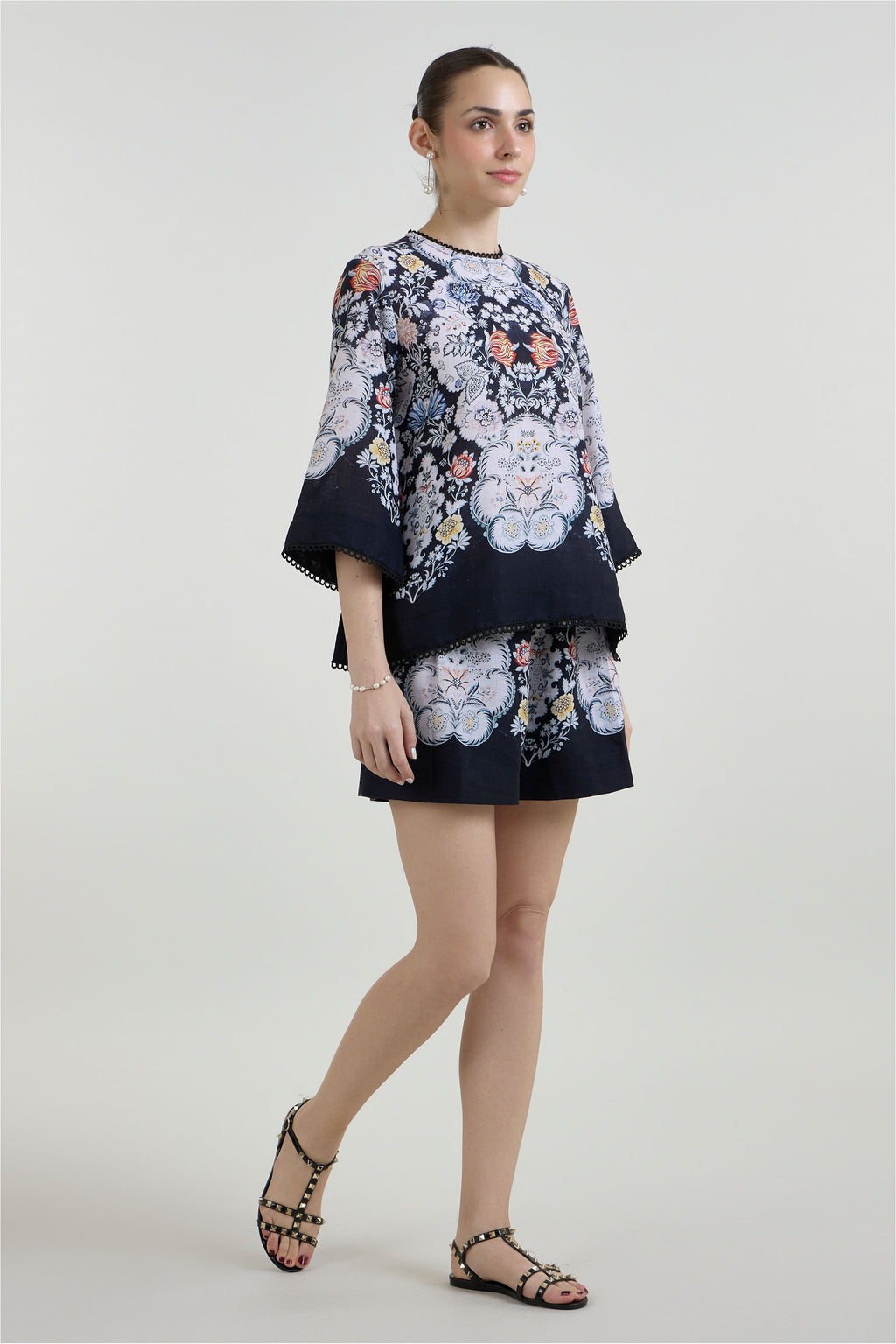 Tunic Top Shorts Black