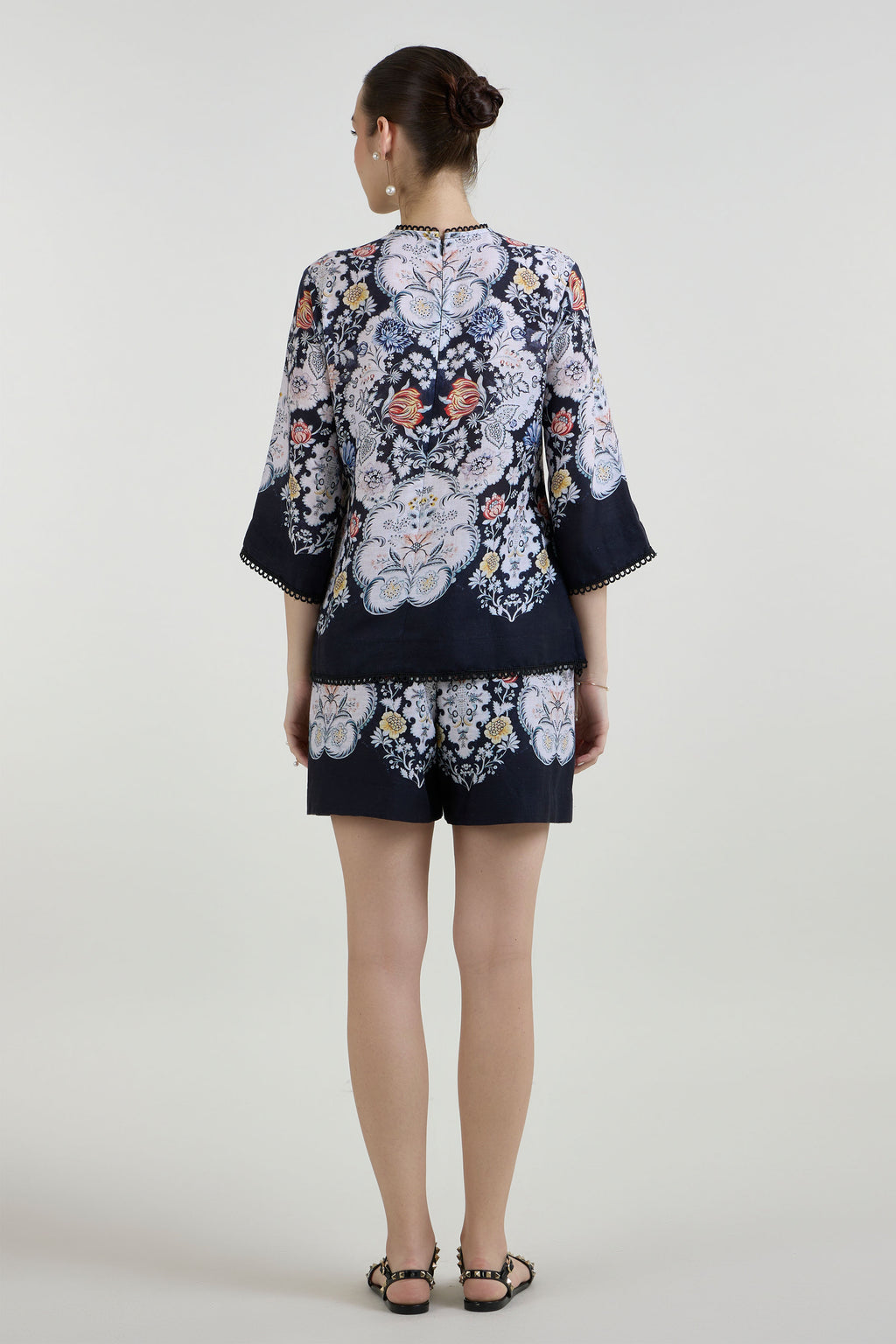 Tunic Top Shorts Black