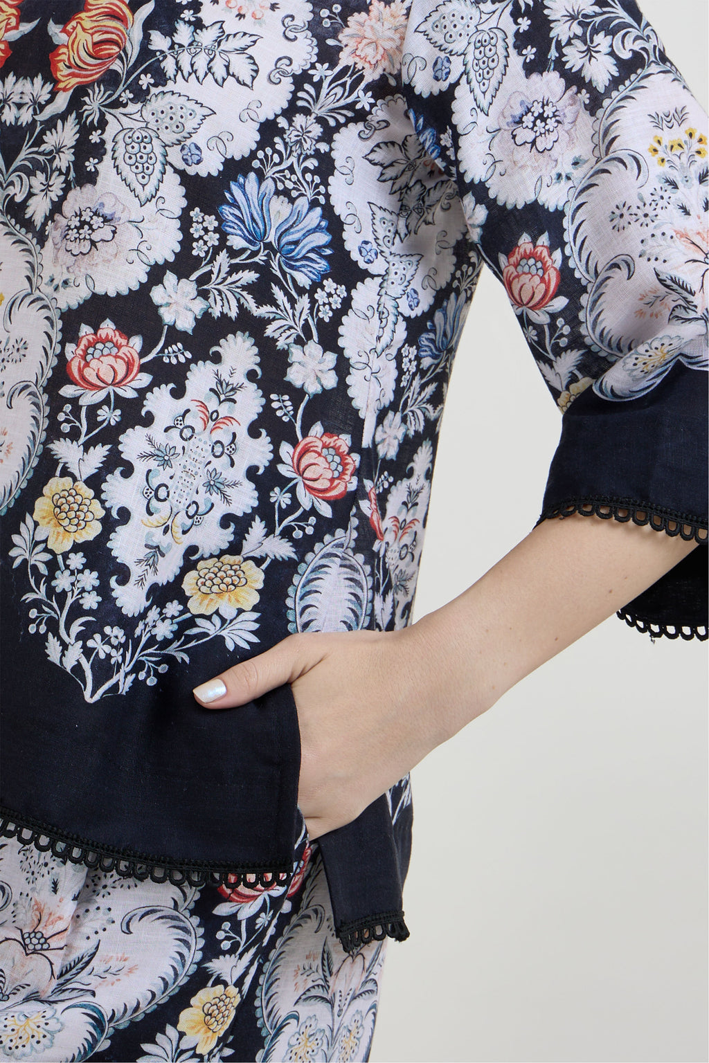 Tunic Top Shorts Black