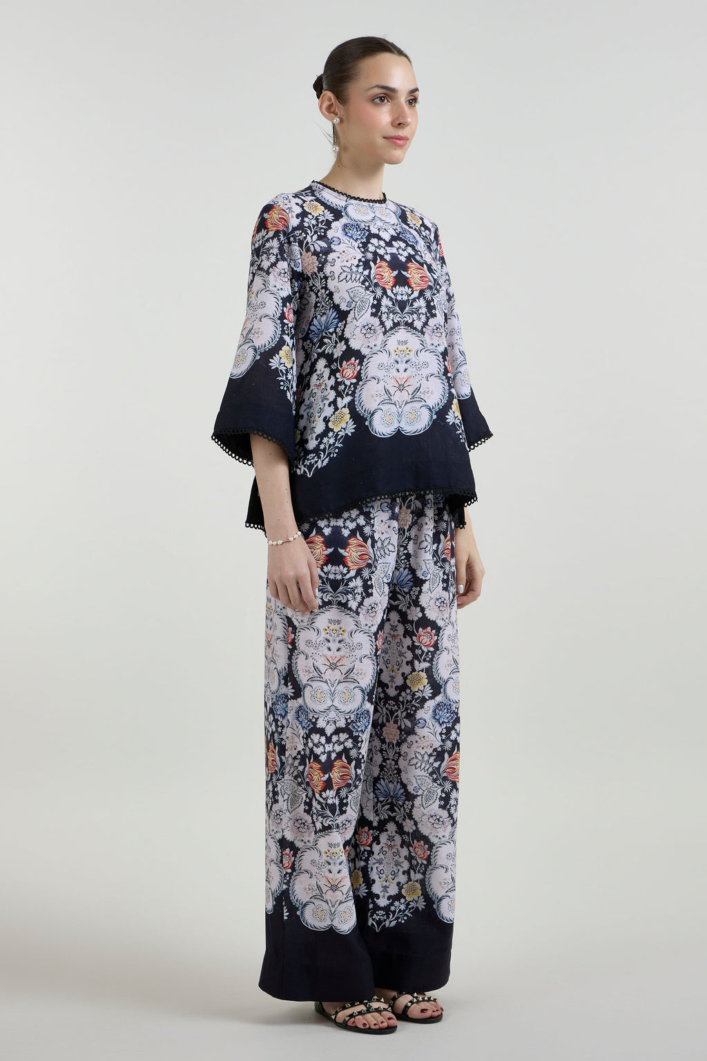 Tunic Top Pant Black