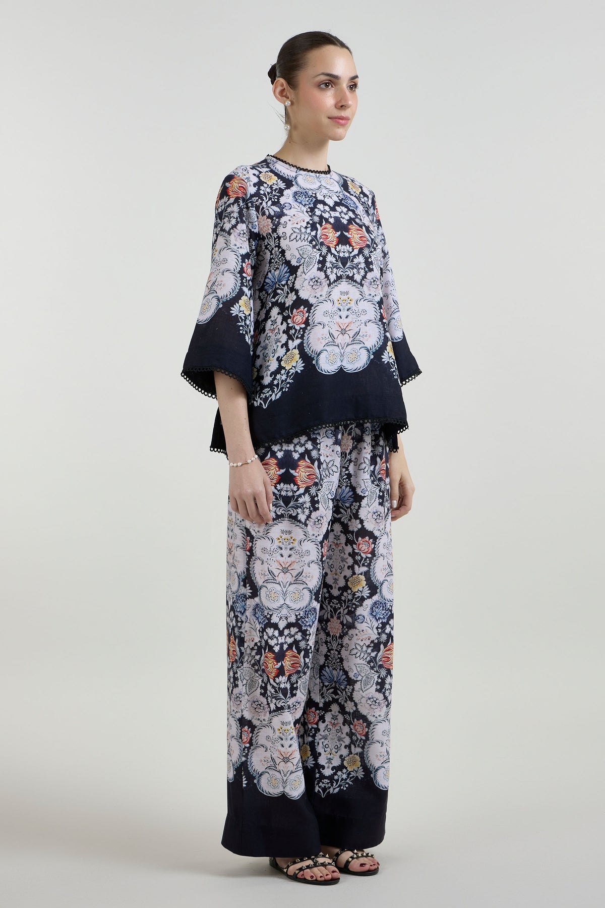 Tunic Top Pant Black