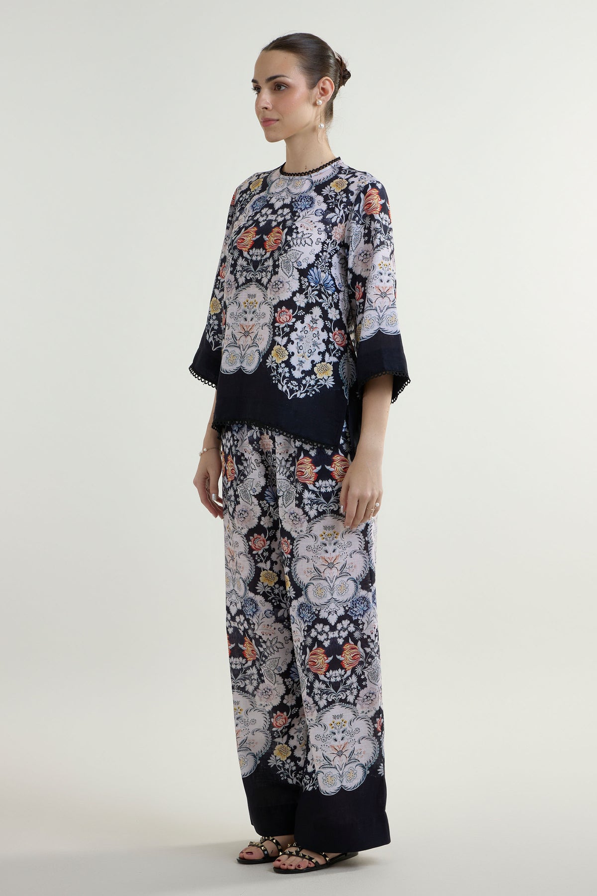 Tunic Top Pant Black