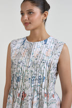 Skirt Top White-Teal