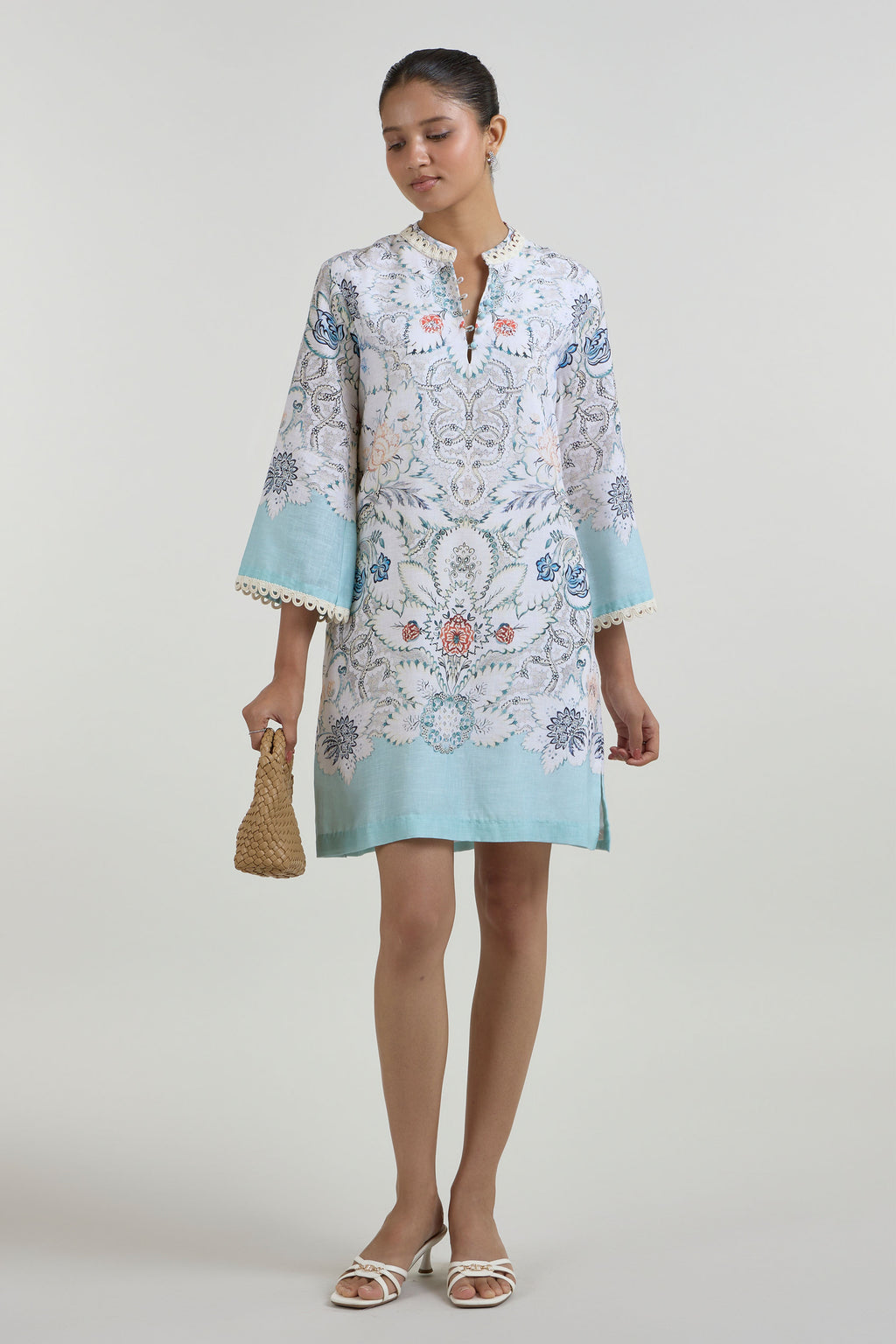 Dress White-Teal