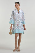 Dress White-Teal