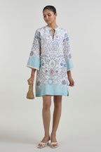 Dress White-Teal