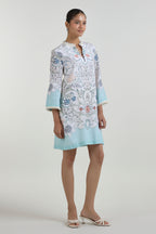 Dress White-Teal